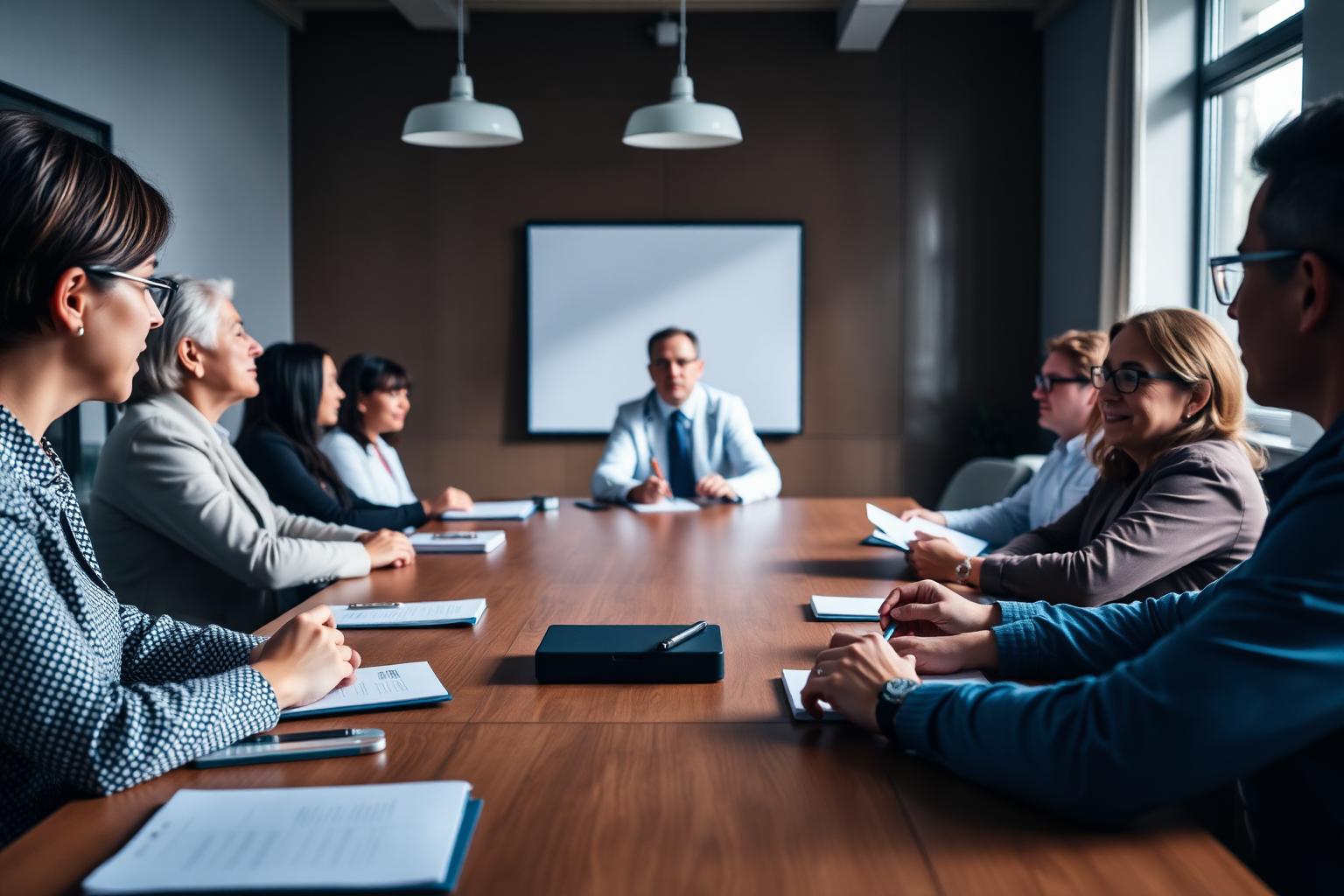 Especialista conduzindo talk executiva sobre inovação em saúde